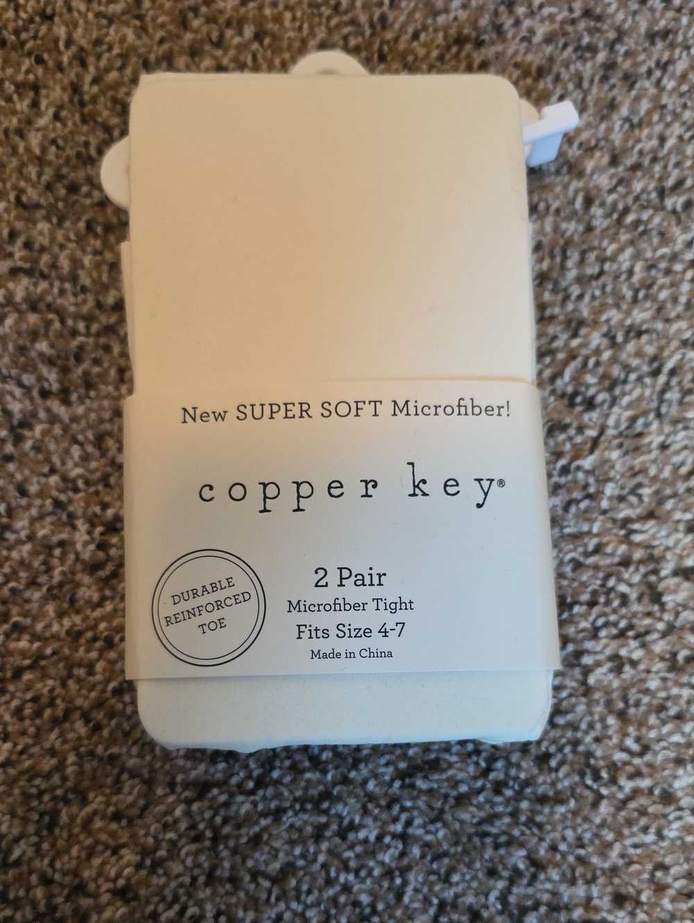 NWT Copper Key Girls Tights 2 Pair. Size 4-7